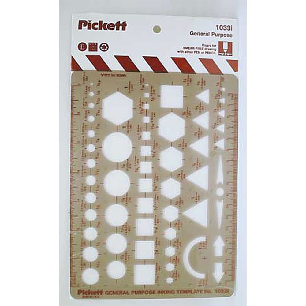 Pickett, General, Purpose, Template, No. 1033I